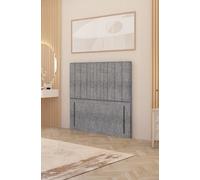Somnior Alexas 54" Floor Standing Headboard Tweed Fabric in Grey | Size: Double Somnior Grey Double