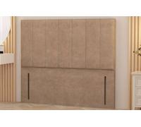 Somnior Austin Plush Velvet 54" Floor Standing Upholstered Divan Headboard In Beige Beige