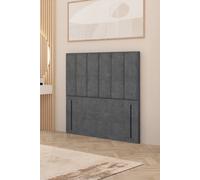 Somnior Austin Plush Velvet 54" Floor Standing Upholstered Divan Headboard In Silver Silver