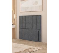 Somnior Austin Plush Velvet 54" Floor Standing Upholstered Divan Headboard in Silver | Size: Double Somnior Silver Double