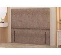 Somnior Austin Tweed Fabric 54" Floor Standing Upholstered Divan Headboard In Brown Brown