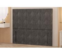 Somnior Austin Tweed Fabric 54" Floor Standing Upholstered Divan Headboard in Charcoal | Size: Single Somnior Charcoal Single