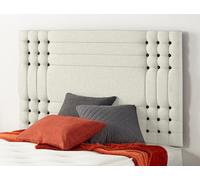 Somnior Beds Somnior 2Ft6 Flexby Small Single 32 Inches Plush Ivory Headboard With Wooden Struts