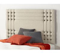 Somnior Beds Somnior 2Ft6 Flexby Small Single 32 Inches Tweed Natural Headboard With Wooden Struts