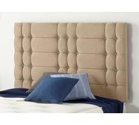 Somnior Beds Somnior 3Ft Bliss Single 32 Inches Plush Beige Headboard With Wooden Struts