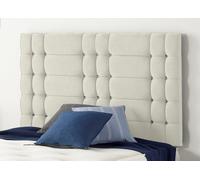 Somnior Beds Somnior 3Ft Bliss Single 32 Inches Plush Ivory Headboard With Wooden Struts