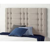 Somnior Beds Somnior 3Ft Bliss Single 32 Inches Plush Silver Headboard With Wooden Struts