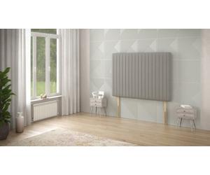 Somnior Beds Somnior 3Ft Eleanor Single 32 Inches Tweed Grey Headboard With Wooden Struts