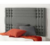 Somnior Beds Somnior 3Ft Flexby Single 32 Inches Grey Linen Headboard With Wooden Struts