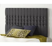 Somnior Beds Somnior 3Ft Galaxy Single 32 Inches Plush Black Headboard With Wooden Struts