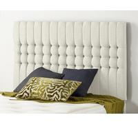Somnior Beds Somnior 3Ft Galaxy Single 32 Inches Plush Ivory Headboard With Wooden Struts