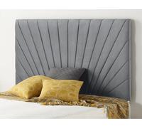 Somnior Beds Somnior 3Ft Platinum Single 32 Inches Plush Charcoal Headboard With Wooden Struts
