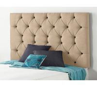 Somnior Beds Somnior 3Ft Premier Single 32 Inches Plush Beige Headboard With Wooden Struts