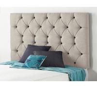 Somnior Beds Somnior 3Ft Premier Single 32 Inches Plush Silver Headboard With Wooden Struts