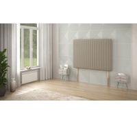 Somnior Beds Somnior 4Ft Eleanor Small Double 32 Inches Tweed Natural Headboard With Wooden Struts