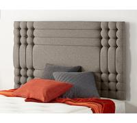 Somnior Beds Somnior 4Ft Flexby Small Double 32 Inches Tweed Coffee Headboard With Wooden Struts