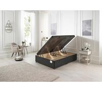 Somnior Beds Somnior 4Ft Millbank Ottoman Bed-Side Opening-Tweed Charcoal
