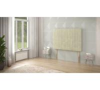 Somnior Beds Somnior 4Ft6 Eleanor Double 32 Inches Plush Ivory Headboard With Wooden Struts