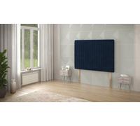Somnior Beds Somnior 4Ft6 Eleanor Double 32 Inches Plush Navy Headboard With Wooden Struts