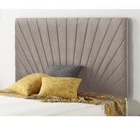 Somnior Beds Somnior 4Ft6 Platinum Double 32 Inches Plush Silver Headboard With Wooden Struts
