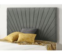 Somnior Beds Somnior 5Ft Platinum King 32 Inches Grey Linen Headboard With Wooden Struts