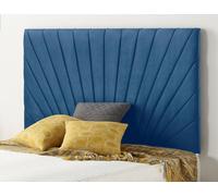 Somnior Beds Somnior 5Ft Platinum King 32 Inches Plush Navy Headboard With Wooden Struts