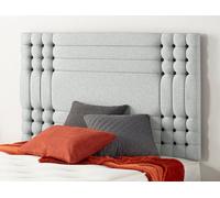 Somnior Beds Somnior 6Ft Flexby Super King 32 Inches Sage Linen Headboard With Wooden Struts