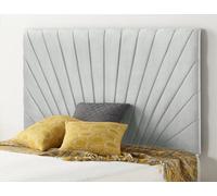 Somnior Beds Somnior 6Ft Platinum Super King 32 Inches Sage Linen Headboard With Wooden Struts