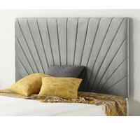 Somnior Beds Somnior 6Ft Platinum Super King 32 Inches Tweed Grey Headboard With Wooden Struts