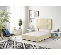 Somnior Beds Somnior Flexby Linen Beige Divan Base With Headboard - Single