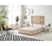 Somnior Beds Somnior Flexby Plush Beige Divan Base With Headboard - Super King