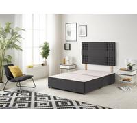 Somnior Beds Somnior Flexby Plush Black Divan Base With Headboard - Double
