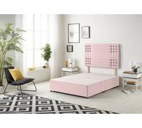 Somnior Beds Somnior Flexby Plush Pink Divan Base With Headboard - Double