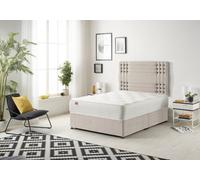Somnior Beds Somnior Flexby Plush Silver 3Ft Memory Foam Divan Bed With Mattress & Headboard - Single