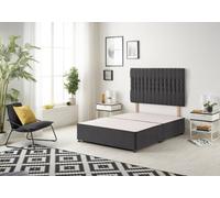 Somnior Beds Somnior Galaxy Plush Black Divan Base With Headboard - Single