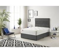 Somnior Beds Somnior Galaxy Tweed Charcoal 4Ft6 Memory Foam Divan Bed With Mattress & Headboard - Double