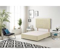Somnior Beds Somnior Platinum Beige Linen Divan Base With Headboard - King