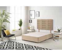 Somnior Beds Somnior Plush Beige Bliss Divan Base With Headboard - Double