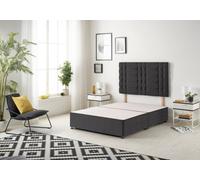 Somnior Beds Somnior Plush Black Bliss Divan Base With Headboard - Single