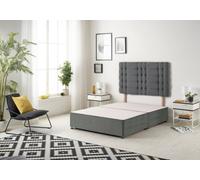 Somnior Beds Somnior Plush Charcoal Bliss Divan Base With Headboard - Double
