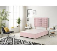Somnior Beds Somnior Plush Pink Bliss Divan Base With Headboard - King