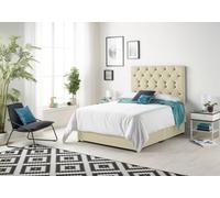 Somnior Beds Somnior Premier Linen Beige 4Ft Memory Foam Divan Bed With 2 Drawers, Mattress & Headboard - Small Double