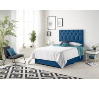 Somnior Beds Somnior Premier Plush Navy 2Ft6 Memory Foam Divan Bed With 2 Drawers, Mattress & Headboard - Small Single