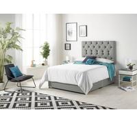 Somnior Beds Somnior Premier Tweed Grey 5Ft Memory Foam Divan Bed With 2 Drawers, Mattress & Headboard - King