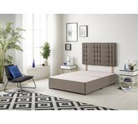 Somnior Beds Somnior Tweed Coffee Bliss Divan Base With Headboard - Double