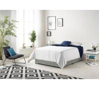Somnior Beds Somnior Tweed Grey Memory Foam Divan Bed With Mattress And 2 Drawers -Single