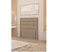 Somnior Chambery 54" Floor Standing Divan Headboard Upholstered Plush Velvet in Beige | Size: Single Somnior Beige Single
