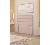 Somnior Chambery 54" Floor Standing Divan Headboard Upholstered Plush Velvet in Pink | Size: Super King Somnior Pink Super King
