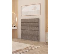 Somnior Chambery 54" Floor Standing Divan Headboard Upholstered Tweed Fabric In Brown Brown