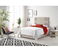 Somnior Flexby Sprung Memory Foam 2 Drawer Divan Bed with Upholstered Headboard Plush Velvet in Silver | Size: King